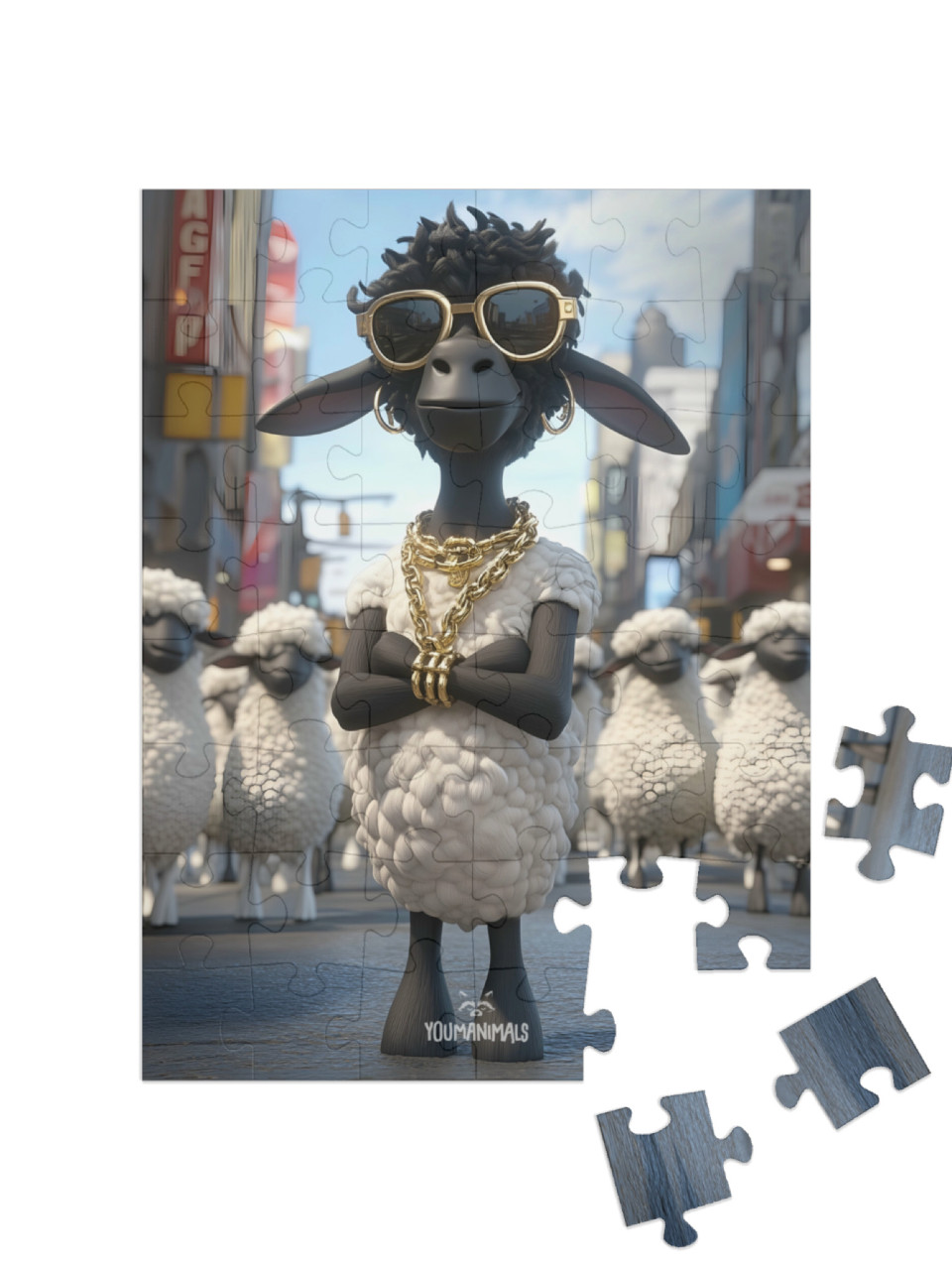 Puzzle 48 Teile „YOUMANIMALS: Jean“