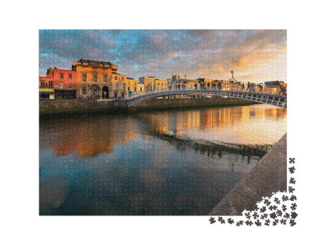 Puzzle 2000 Teile „Ha'Penny Bridge, Dublin, Irland“