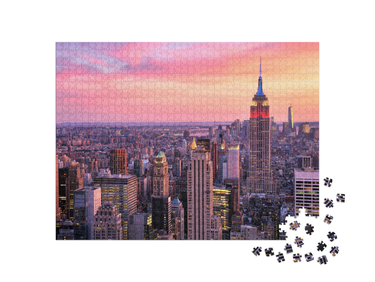 Puzzle 1000 Teile „New York City: Midtown mit Empire State Building“