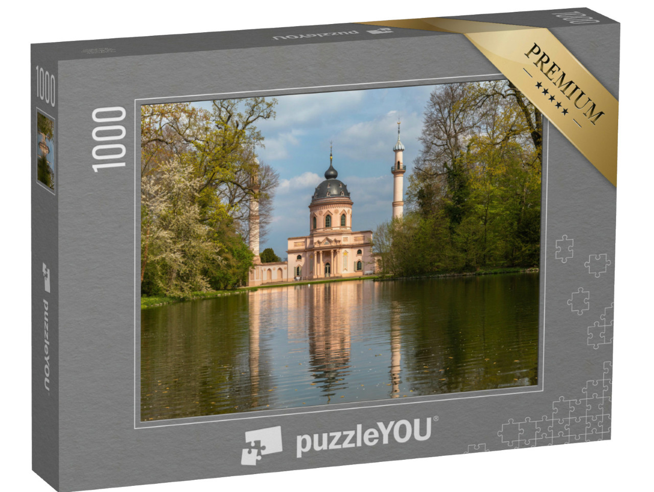 Puzzle 1000 Teile „Moschee im Schwetzinger Schlossgarten, Baden-Württemberg“