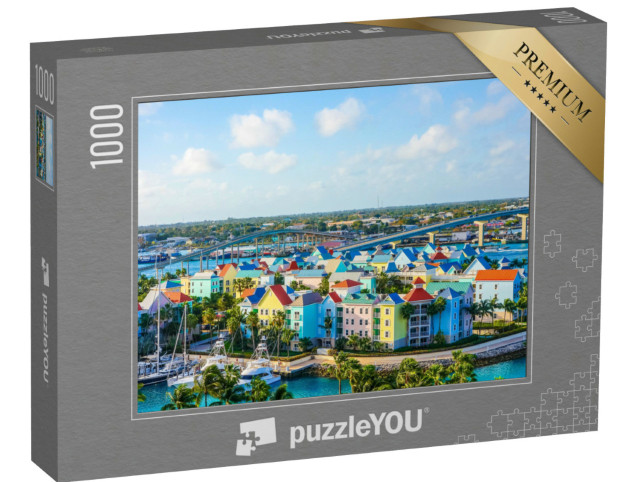 Puzzle 1000 Teile „Luftaufnahme von Nassau in HD, USA“