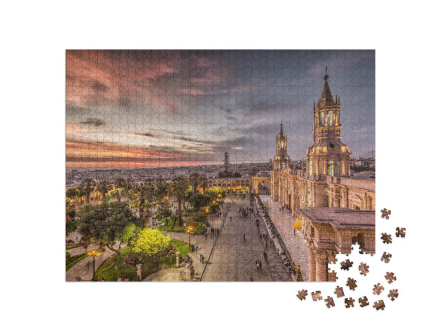 Puzzle 1000 Teile „Arequipa Sonnenuntergang Peru“
