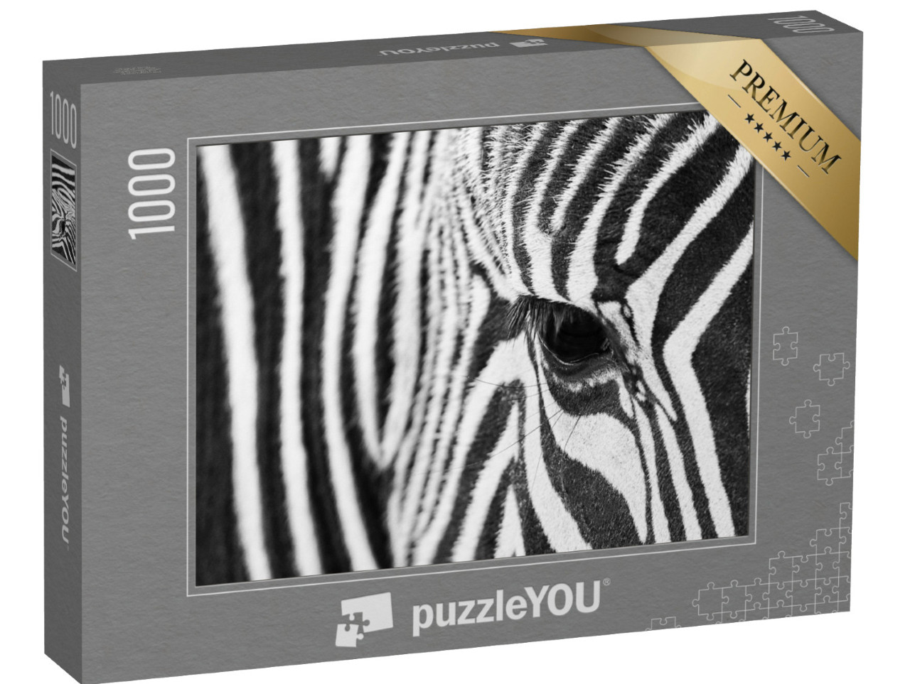 Puzzle 1000 Teile „Auge eines Zebras “