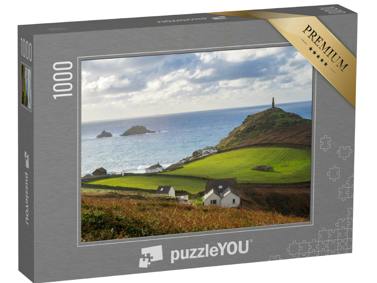 Puzzle 1000 Teile „Landzunge am Kap Cornwall, England, Europa“