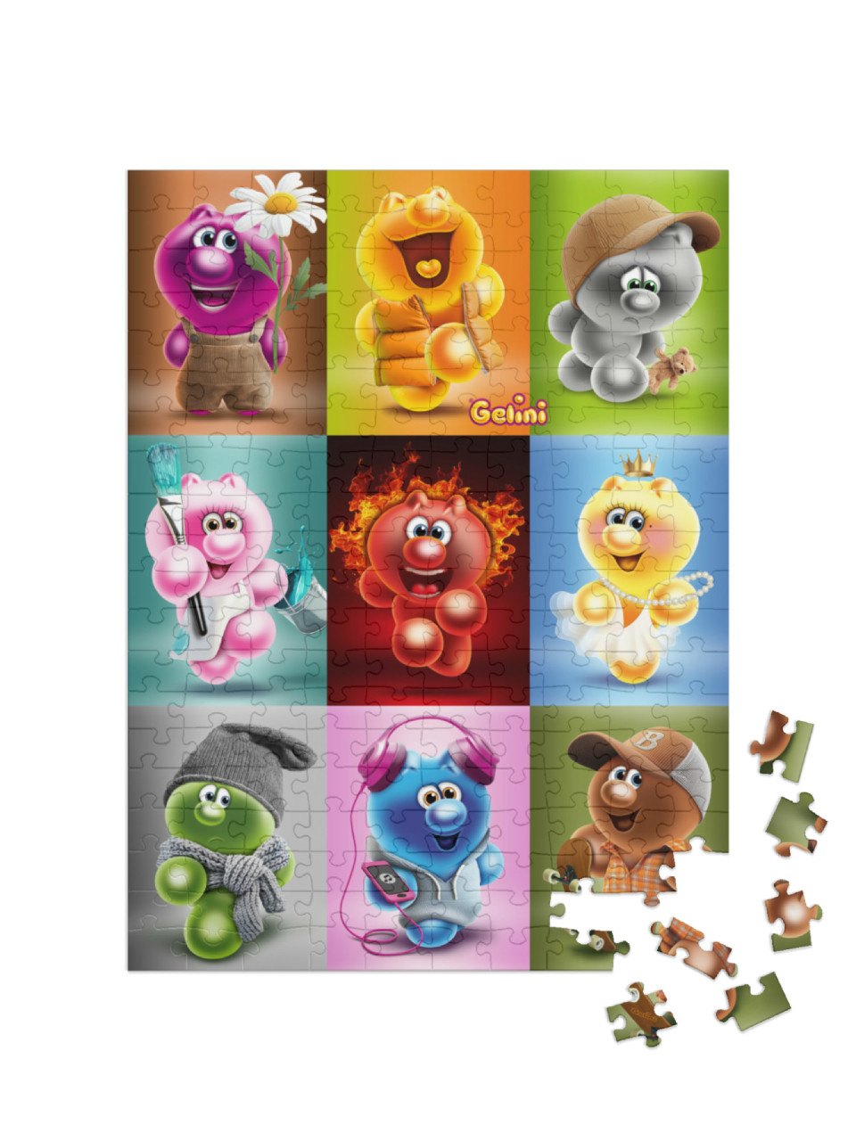 Puzzle 200 Teile „Gelini Collage“