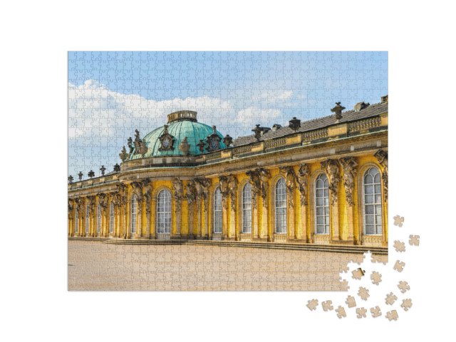 Puzzle 1000 Teile „Schloss Sanssouci, Sommerresidenz Friedrichs des Großen, Potsdam“