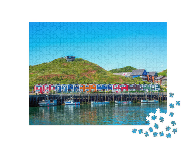 Puzzle 1000 Teile „Die Hummerbuden von Helgoland“