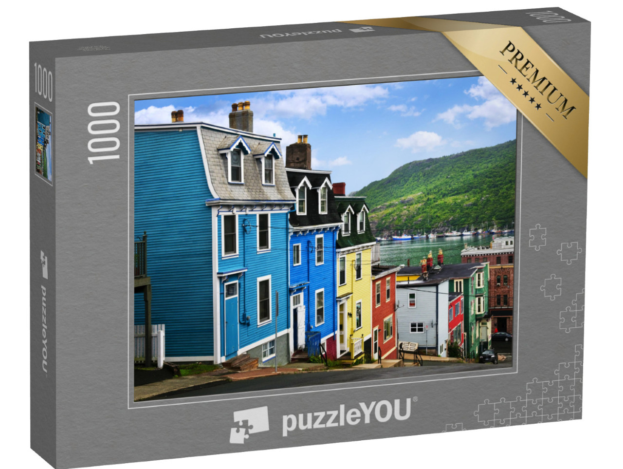Puzzle 1000 Teile „Bunte Häuser in St. John's, Neufundland, Kanada“