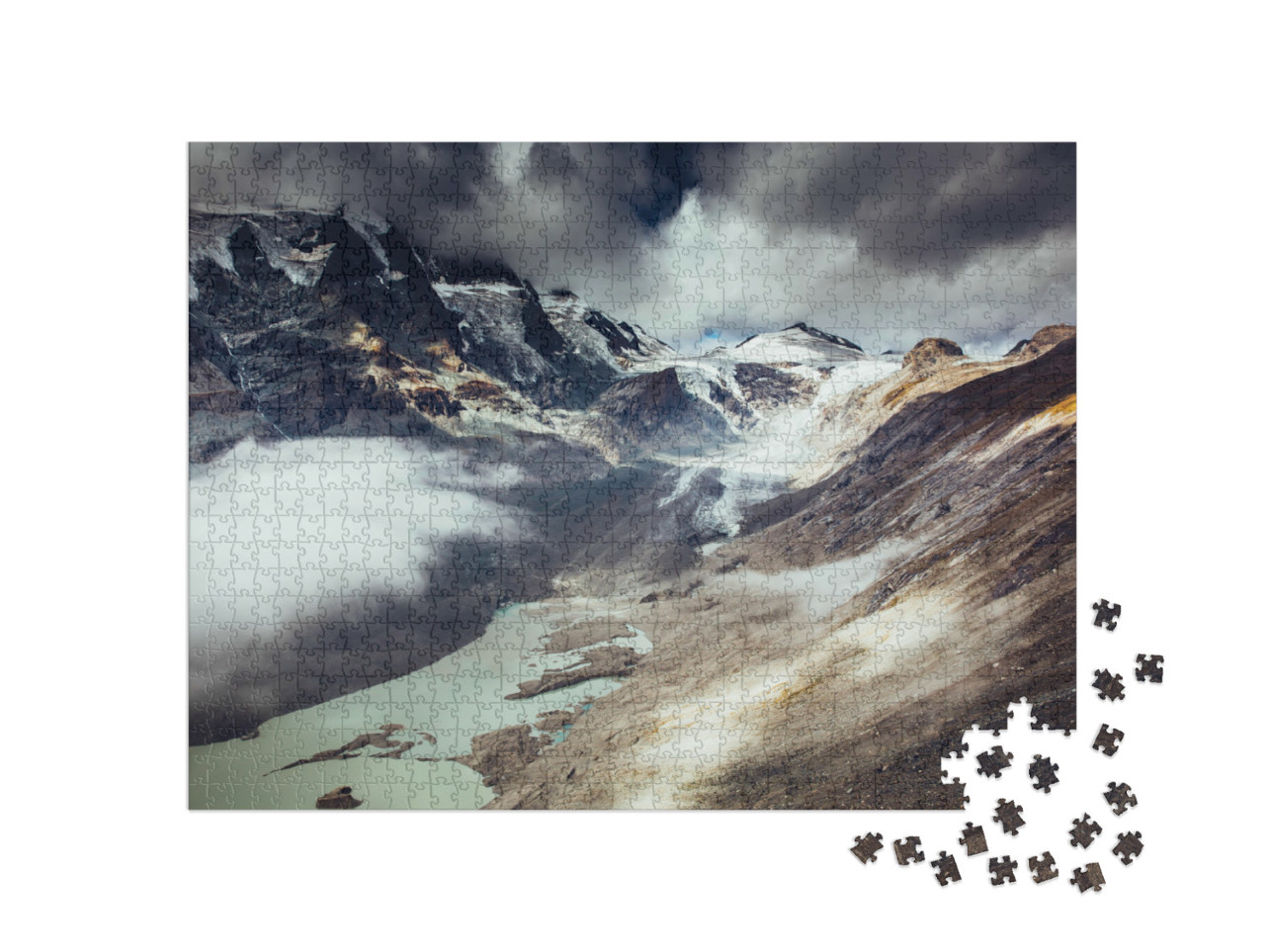 Puzzle 1000 Teile „Wilder Großglockner-Nationalpark, Hohe Tauern, Österreich“