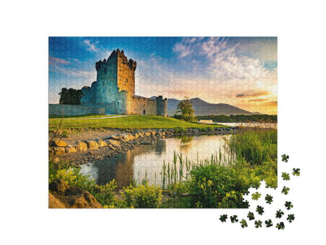 Puzzle 1000 Teile „Ross Castle, antike Festung in Irland“
