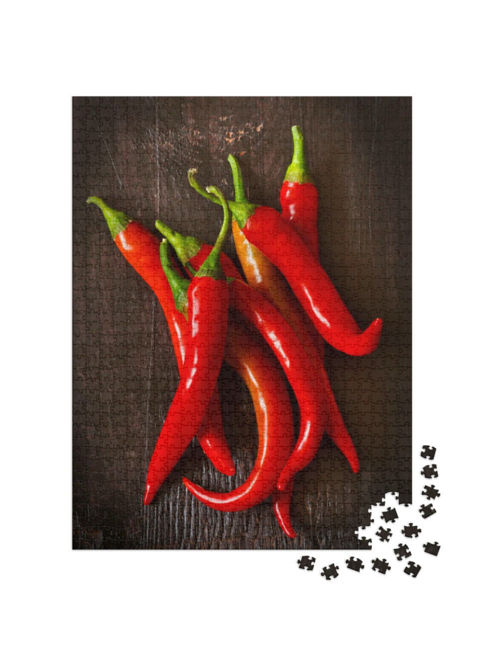 Puzzle 1000 Teile „Rote Chilischoten “