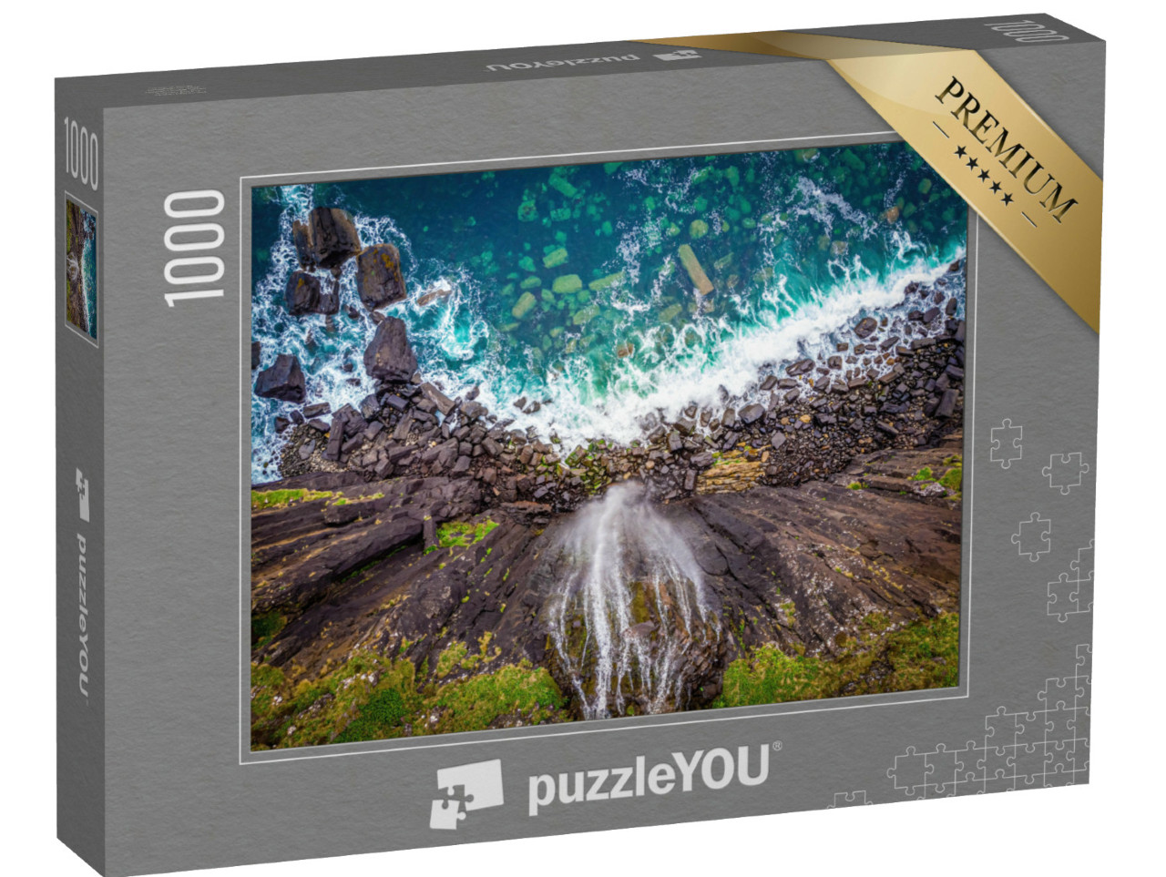 Puzzle 1000 Teile „Kilt Rock auf der Isle of Skye in Schottland“