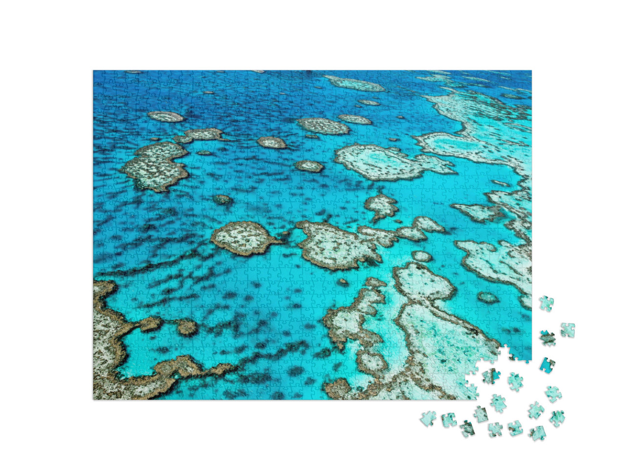 Puzzle 1000 Teile „Das Great Barrier Reef in Queensland, Australien“