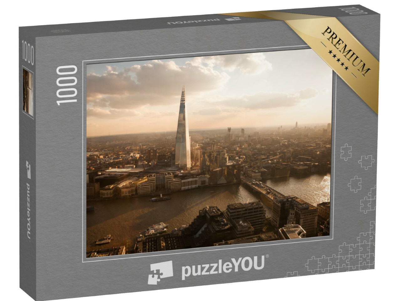 Puzzle 1000 Teile „Londoner Skyline The Shard bei Sonnenuntergang“