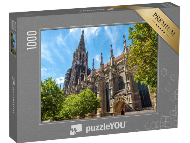 Puzzle 1000 Teile „Münster der Stadt Ulm, Deutschland“