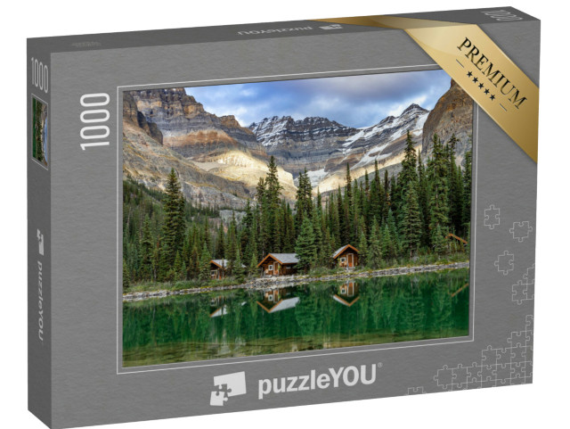 Puzzle 1000 Teile „Hütten am Lake O'Hara“