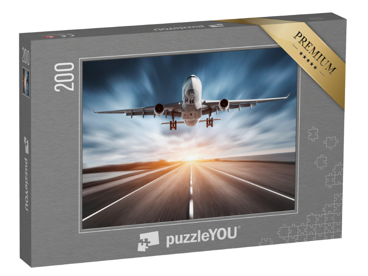 Puzzle 200 Teile „Flugzeug beim Start“