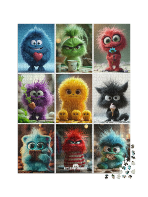 Puzzle 2000 Teile „LITTLEMONSTERTIME: Collage“
