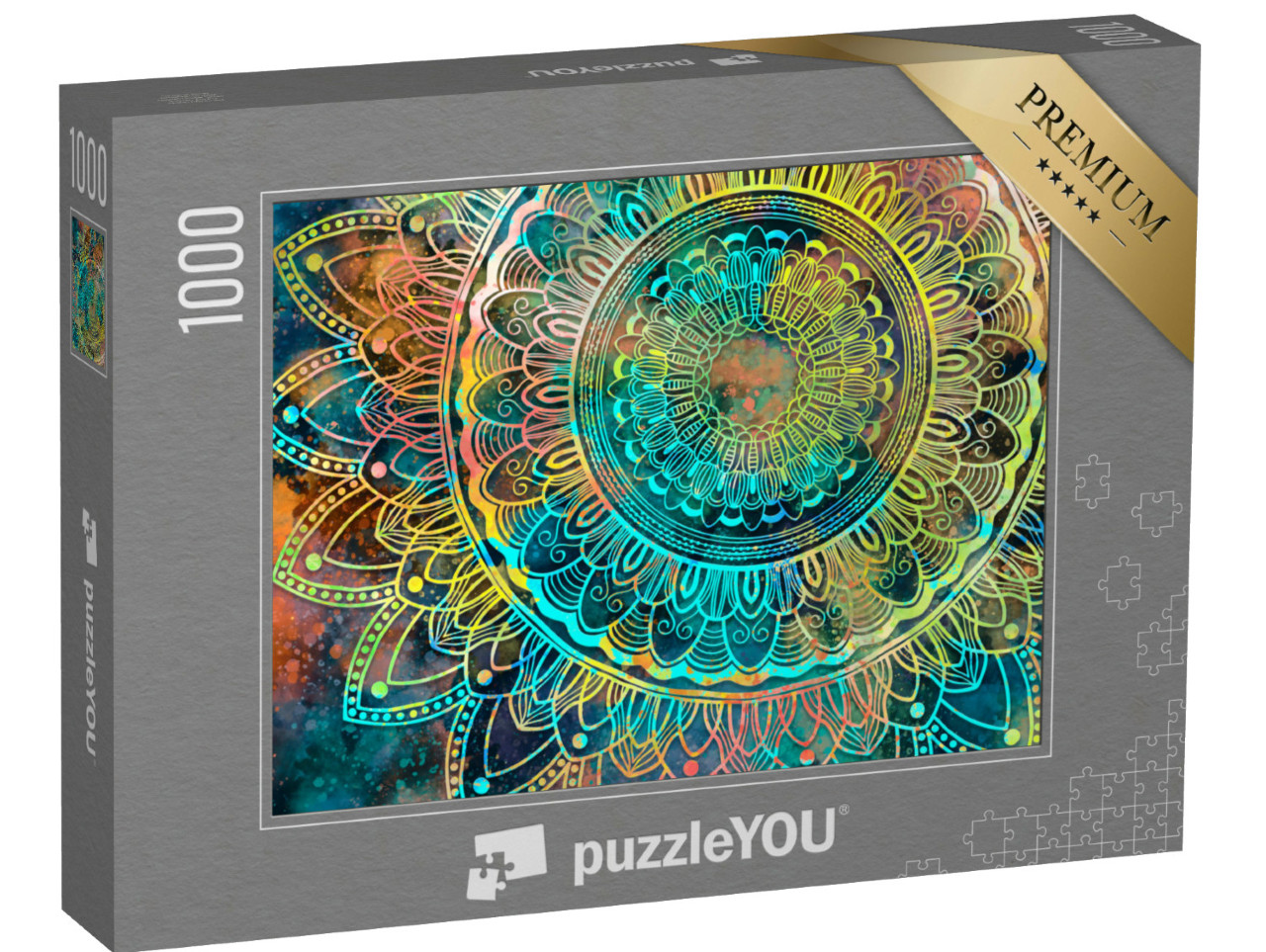 Puzzle 1000 Teile „Wunderschönes buntes Mandala“