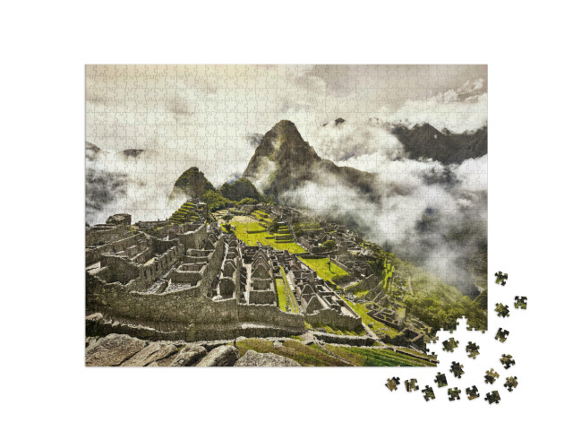 Puzzle 1000 Teile „Ruinen der alten Inka-Stadt Machu Picchu“