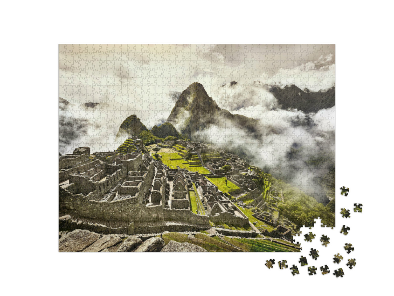 Puzzle 1000 Teile „Ruinen der alten Inka-Stadt Machu Picchu“