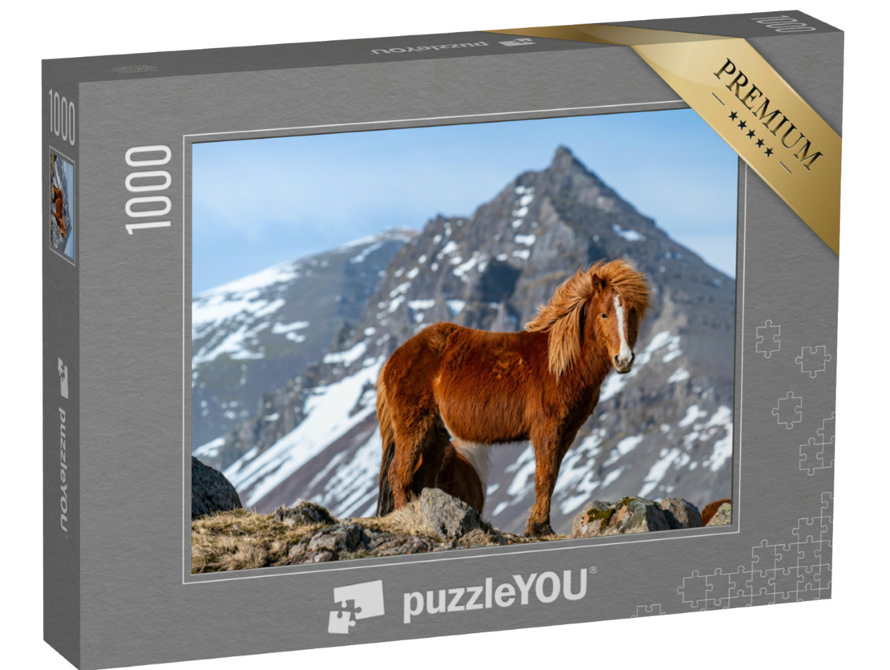 Puzzle 1000 Teile „Island-Pferd“