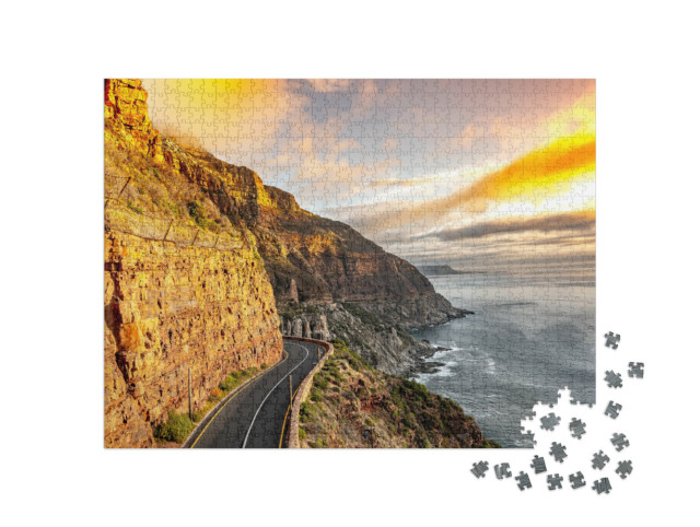 Puzzle 1000 Teile „Chapman's Peak Drive in Kapstadt, Südafrika“