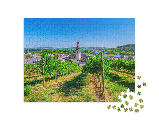 Puzzle 1000 Teile „Rüdesheim am Rhein, Deutschland“