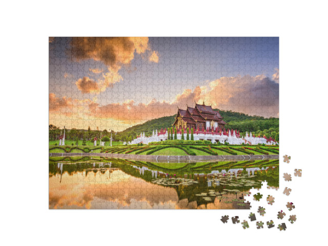 Puzzle 1000 Teile „Royal Flora Ratchaphruek Park ,Chiang Mai, Thailand“