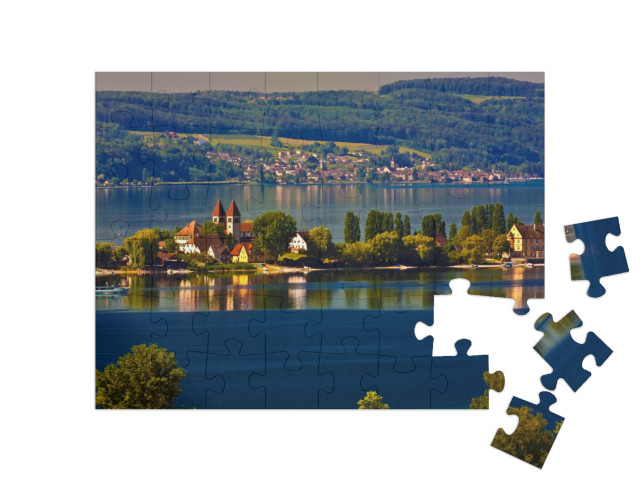 Puzzle 48 Teile „Malerische Insel Reichenau im Bodensee“