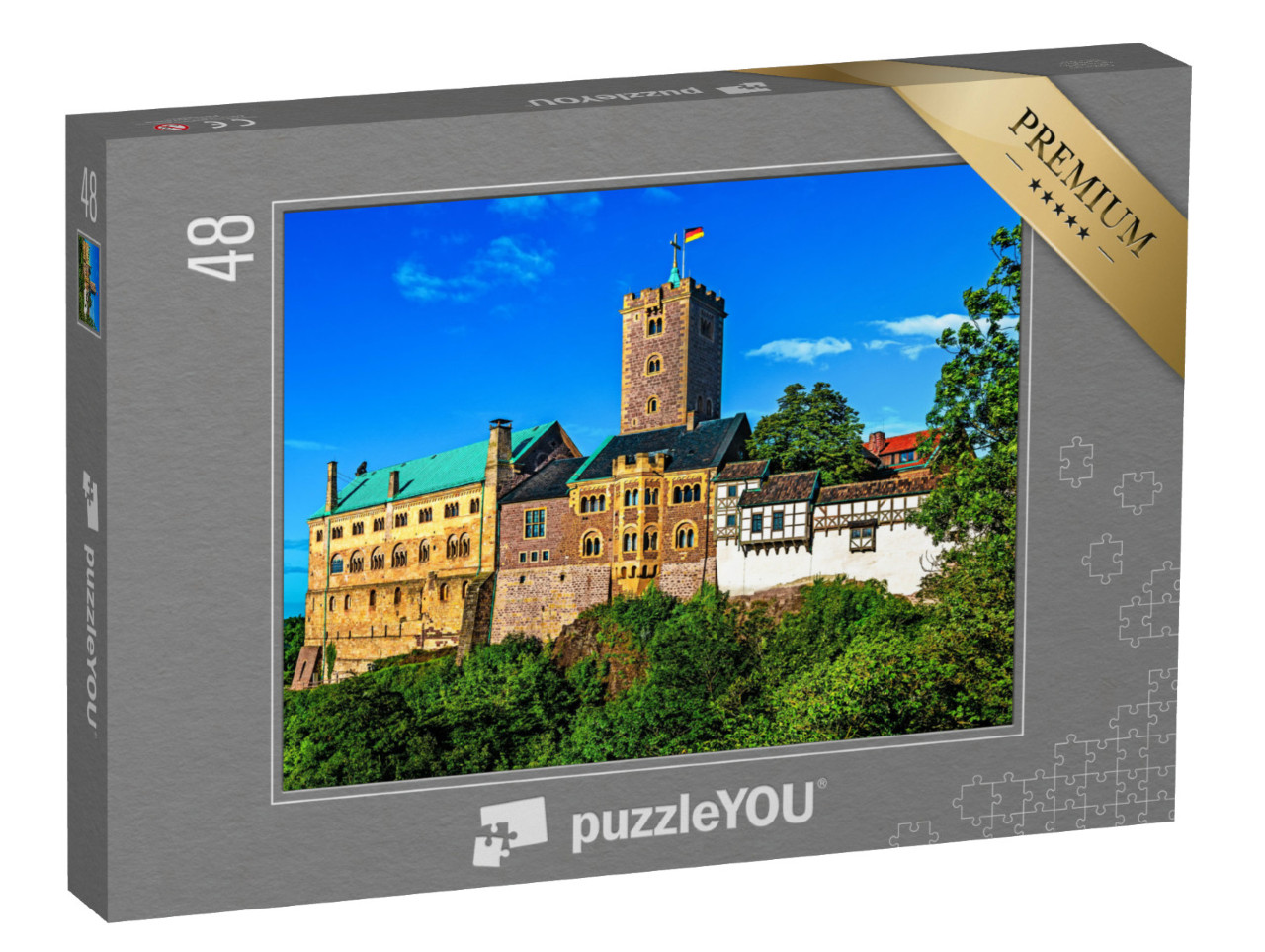 Puzzle 48 Teile „Wartburg in Eisenach, Thüringen, Deutschland“