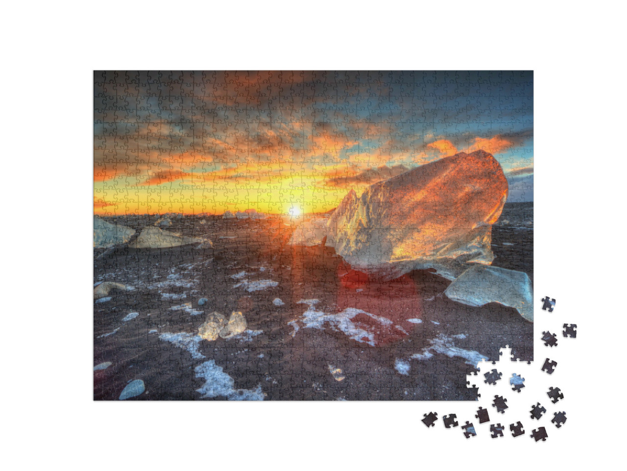 Puzzle 1000 Teile „Diamond Beach, Island“
