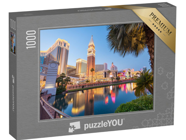 Puzzle 1000 Teile „Las Vegas-Strip in der Dämmerung.“
