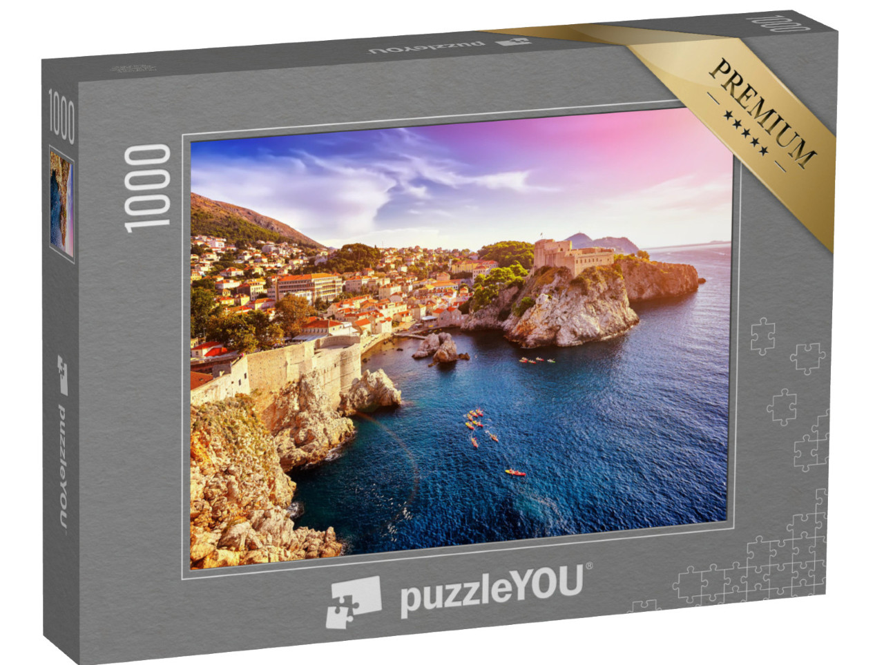 Puzzle 1000 Teile „Festungen Lovrijenac und Bokar in Dubrovnik, Kroatien“