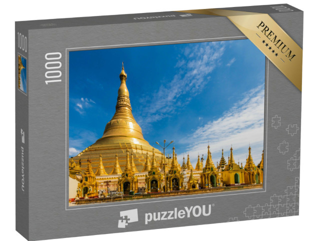 Puzzle 1000 Teile „Goldene Stupa der Shwedagon-Pagode in Yangon, Rangoon, Myanmar“