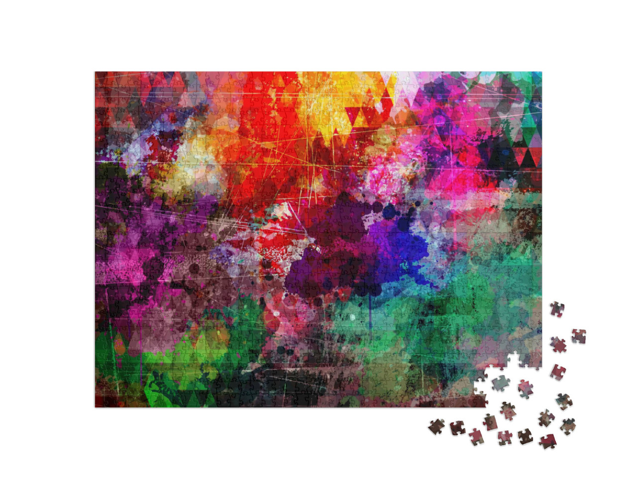 Puzzle 1000 Teile „Distressed-Effekt“