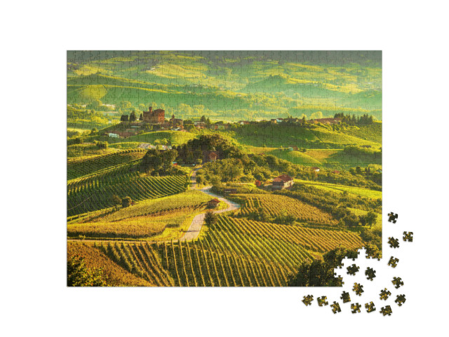 Puzzle 1000 Teile „Langhe Weinberge in Piemont“