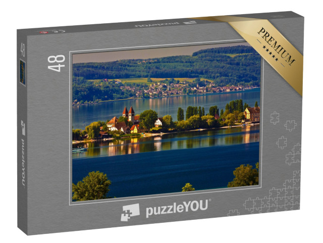 Puzzle 48 Teile „Malerische Insel Reichenau im Bodensee“