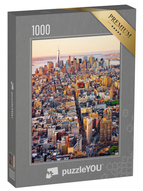 Puzzle 1000 Teile „Luftaufnahme von New York City“