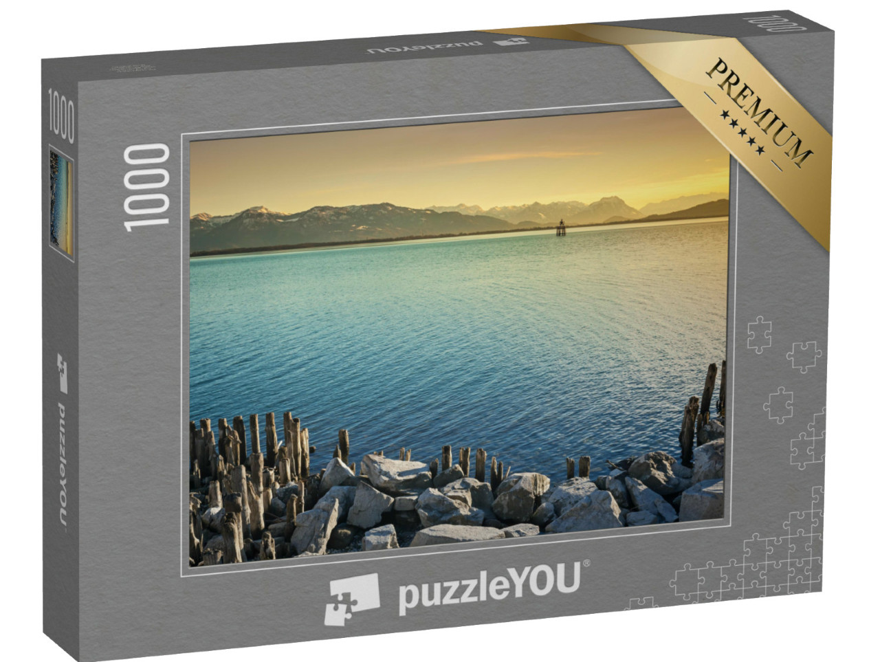 Puzzle 1000 Teile „Impression von Bodensee und Alpen“