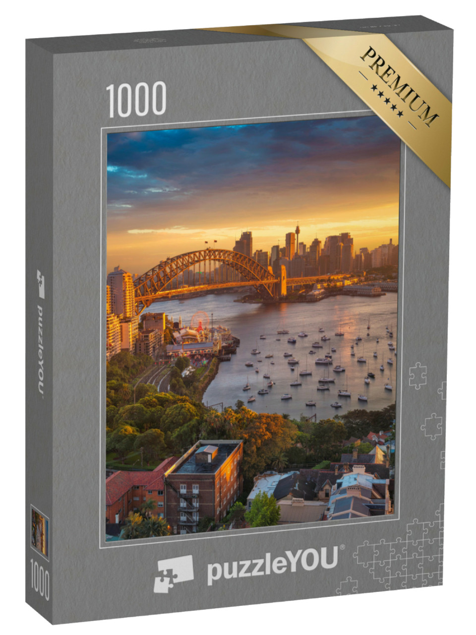 Puzzle 1000 Teile „Die Harbour Bridge in Sydney, Australien“