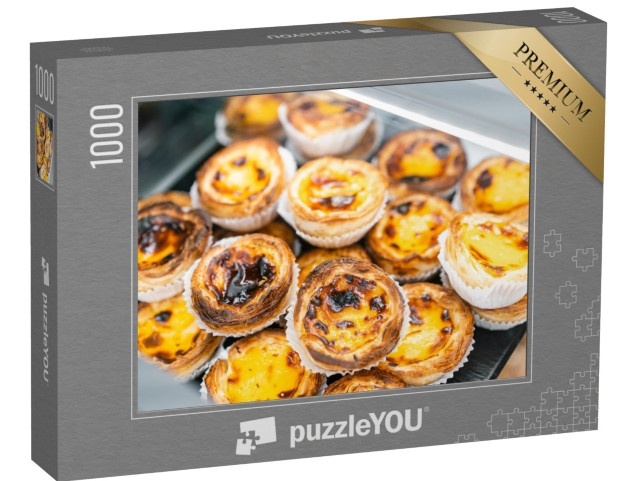 Puzzle 1000 Teile „Eiertörtchen Pasteis de Nata: berühmte Nachspeise aus Portugal“