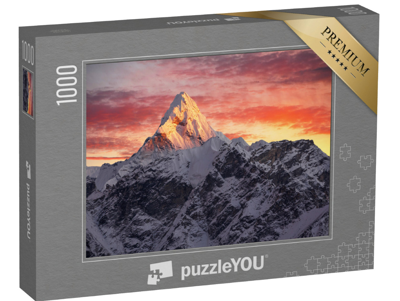 Puzzle 1000 Teile „Ama Dablam Gipfel im Sonnenuntergang, Nepal, Himalaya“