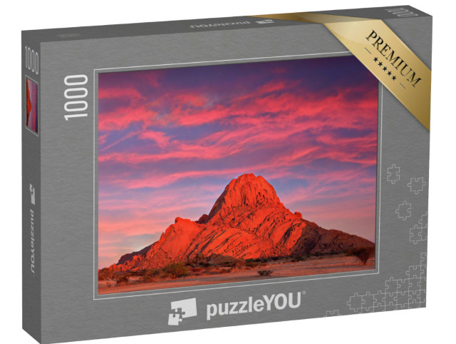 Puzzle 1000 Teile „Abendlicht an der Spitzkoppe, schöner Hügel in Namibia“