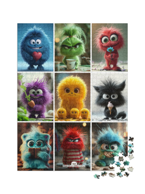 Puzzle 1000 Teile XXL „LITTLEMONSTERTIME: Collage“