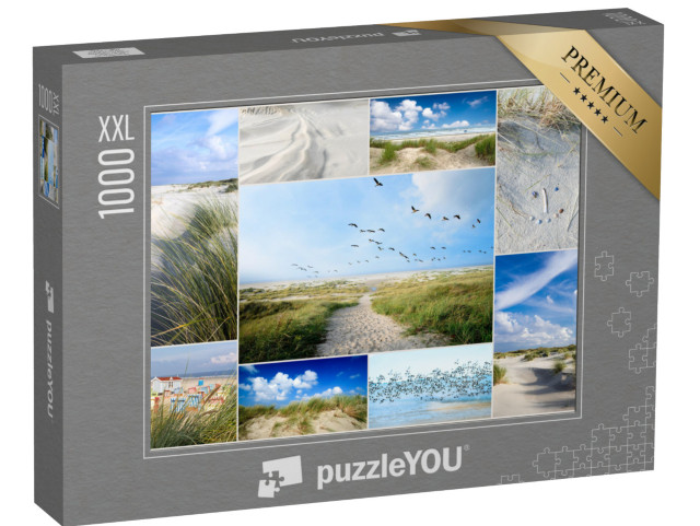 Puzzle 1000 Teile XXL „Collage von Impressionen aus Langeoog, Deutschland“