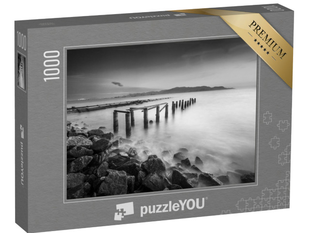 Puzzle 1000 Teile „Verlassener Steg auf der Insel Pulau Pinang, Malaysien “