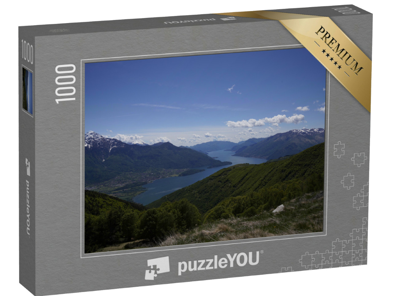 Puzzle 1000 Teile „Lago di Como, der italienischer See“