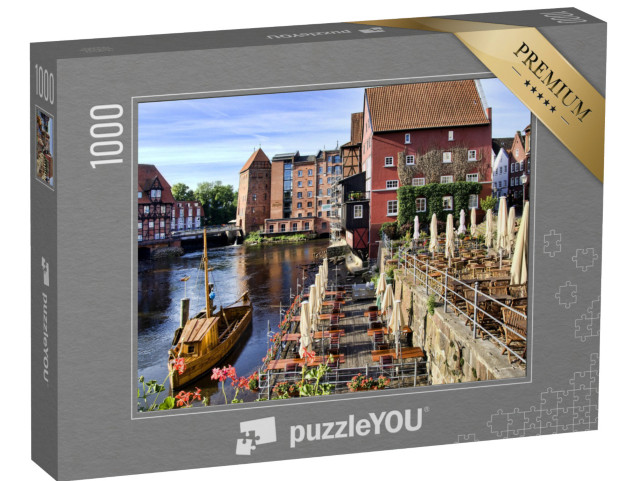 Puzzle 1000 Teile „Historische Stadt Lüneburg, Niedersachsen, Deutschland“