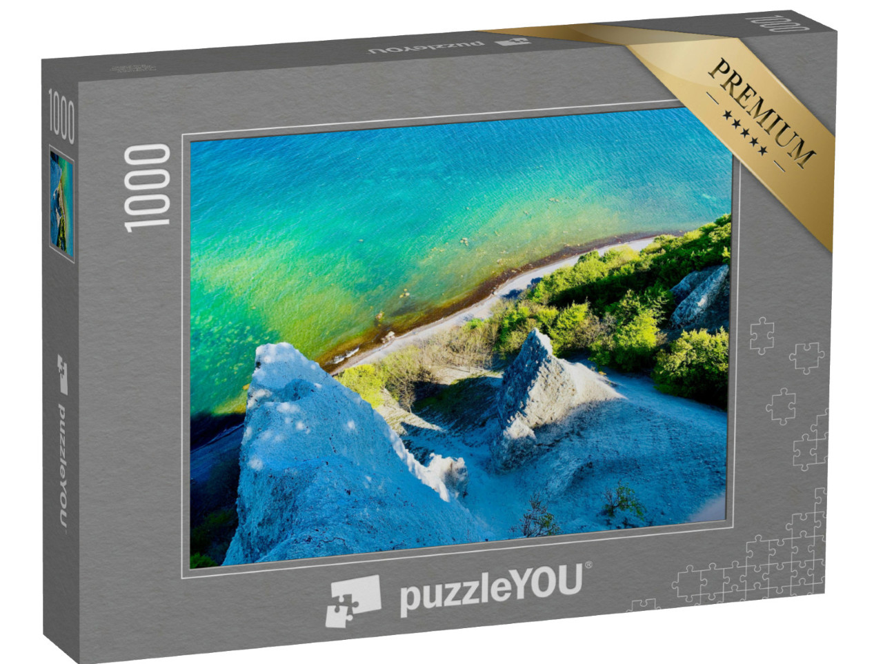 Puzzle 1000 Teile „Weiße Felsen im Nationalpark Jasmund auf Rügen“